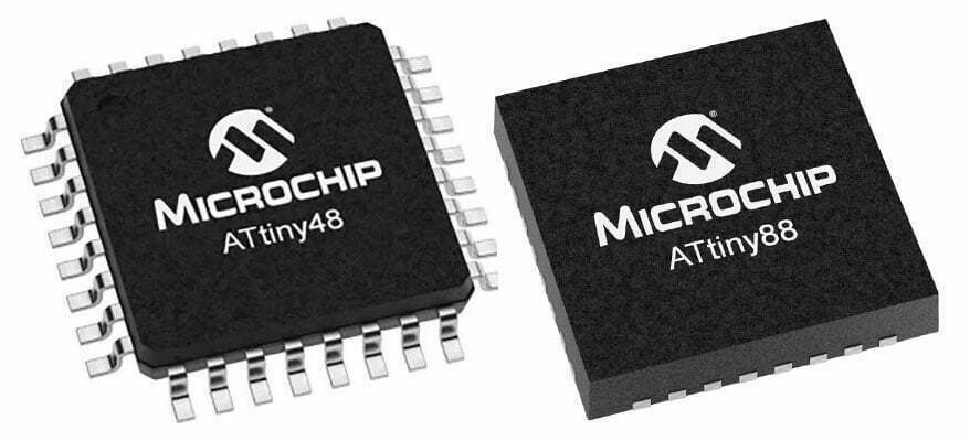 8-bit Atmel Attiny48/88 Programmable Microcontroller